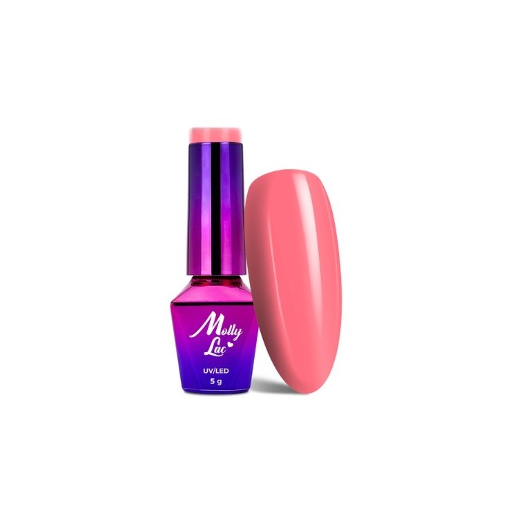MollyLac /331/ Fancy Fashion Lakier Hybrydowy Peach Shake 5 ml