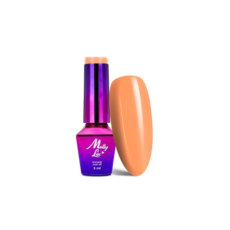 MollyLac /132/ Bubble Tea Lakier Hybrydowy Tropical Maracuja 5 ml