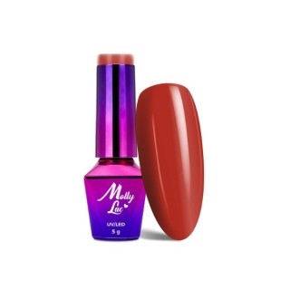 MollyLac /135/ Гібридний лак для нігтів Bubble Tea Maroccan Dream 5 мл