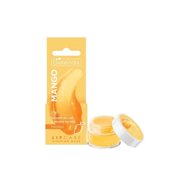 Bielenda Lip Care Sleeping Mask Mango Mania 2w1 Balsam do ust + maska na noc 10 g