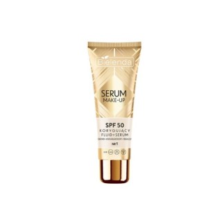 Bielenda Serum Make-up korygujący Fluid + serum do twarzy SPF50 /1/ 30 g Bielenda Serum Make-up korygujący Fluid + serum do twarzy SPF50 /1/ 30 g