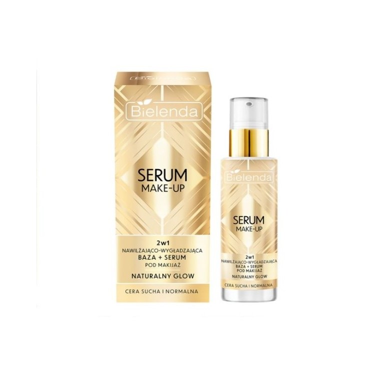 Bielenda Serum Make-up 2w1 nawilżająco-wygładzająca Baza + serum pod makijaż Naturalny Glow 30 g