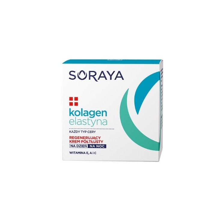 Soraya Collagen + Elastin регенеруючий Напівнасичений крем для обличчя День/ніч 50 мл