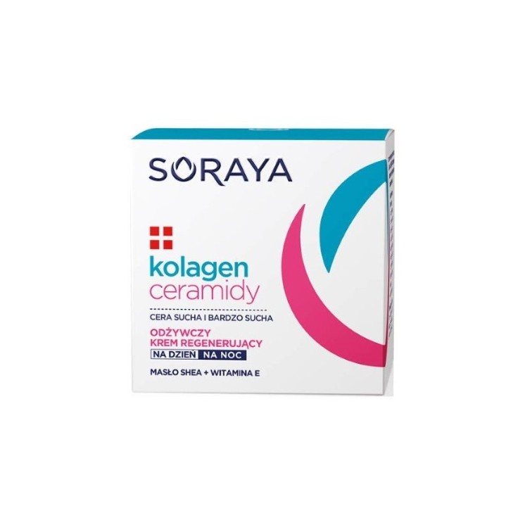 Soraya Kolagen + Ceramidy odżwczy Krem do twarzy regenerujący Dzień/noc 50 ml