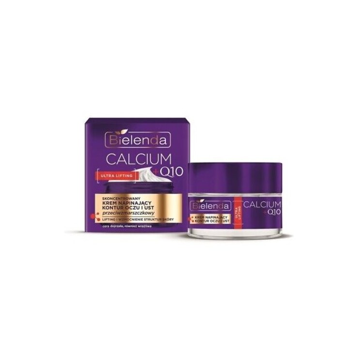 Bielenda CALCIUM + Q10 skoncentrowany Krem do twarzy napinający kontur oczu i ust 15 ml