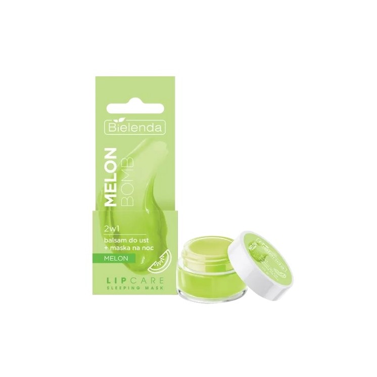 Bielenda Lip Care Sleeping Mask Melon Bomb 2w1 Balsam do ust + maska na noc 10 g
