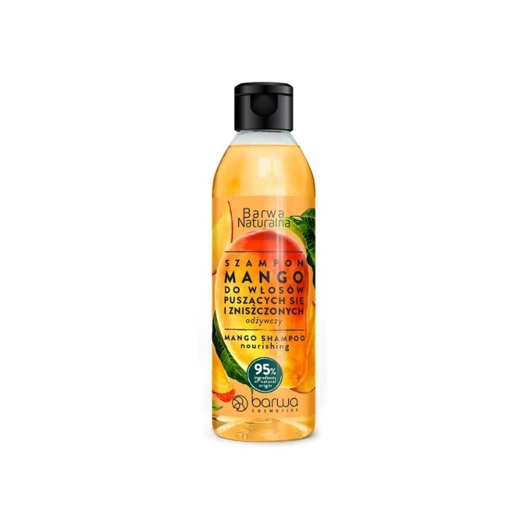 Barwa Naturalna Szampon do włosów puszących się i zniszczonych Mango 300 ml