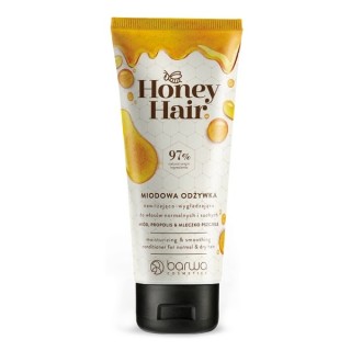 Barwa Honey Hair Feuchtigkeitsspendender und glättender Conditioner für normales und trockenes Haar, Honig, Propolis und Gelée R Barwa Honey Hair Feuchtigkeitsspendender und glättender Conditioner für normales und trockenes Haar, Honig, Propolis und Gelée R