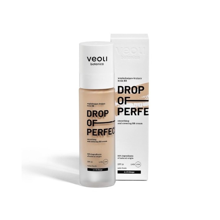 Veoli Botanica Drop of Perfection SPF20 wygładzająco-kryjący Krem BB o lekkiej formule /3.0/ Golden Beige 30 ml
