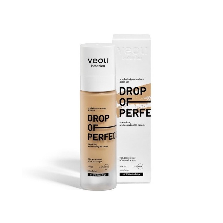 BB крем Veoli Botanica Drop of Perfection SPF20 згладжуючий і покривний з легкою формулою /4.0/ Amber 30 мл