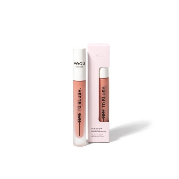 Veoli Botanica Time to Blush Róż do policzkow z Witaminą C i roślinnym kolagenem 10 ml