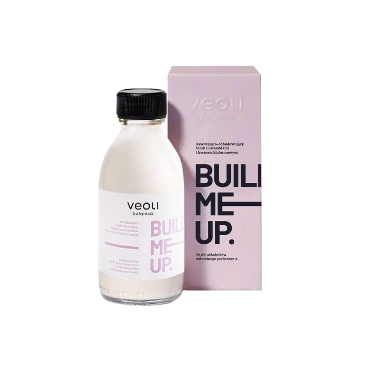 Veoli Botanica Bulid Me Up nawilżająco-odbudowujący Tonik do twarzy Ceramidy i Kwas Hialuronowy 150 ml