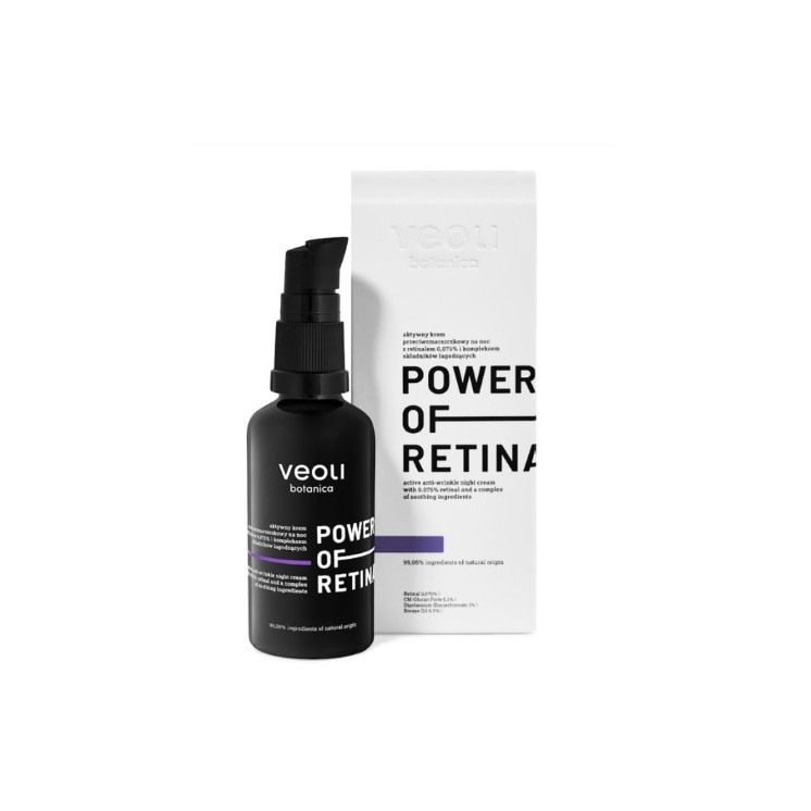 Veoli Botanica Power of Retinal przeciwzmarszczkowy Krem do twarzy na noc Retinal 0,075% 40 ml
