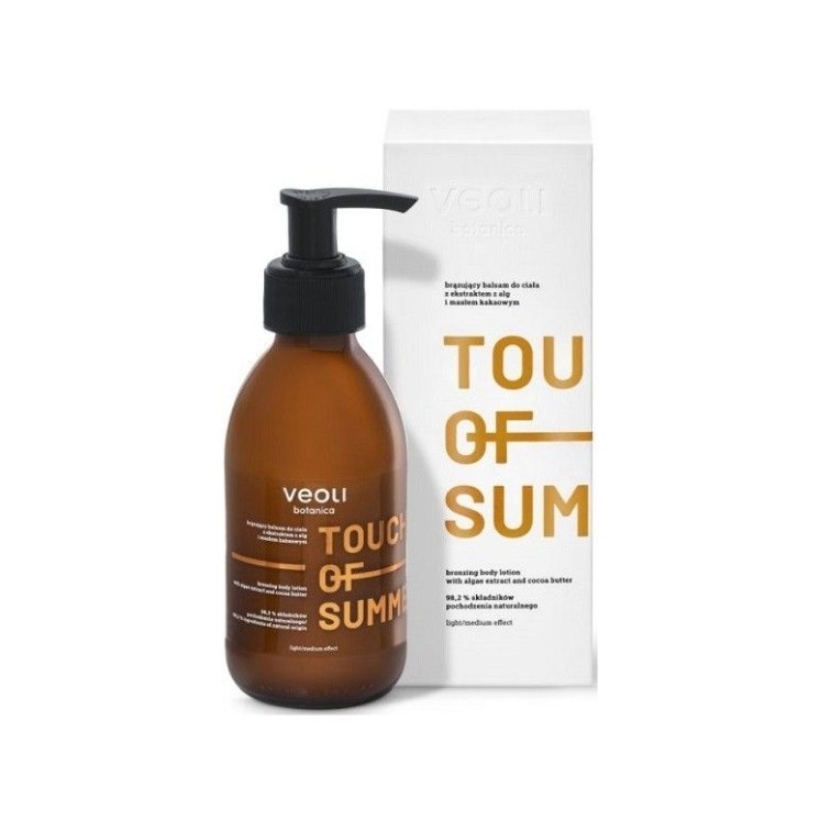 Veoli Botanica Touch of Summer бронзуючий лосьйон для тіла з екстрактом водоростей 195 мл