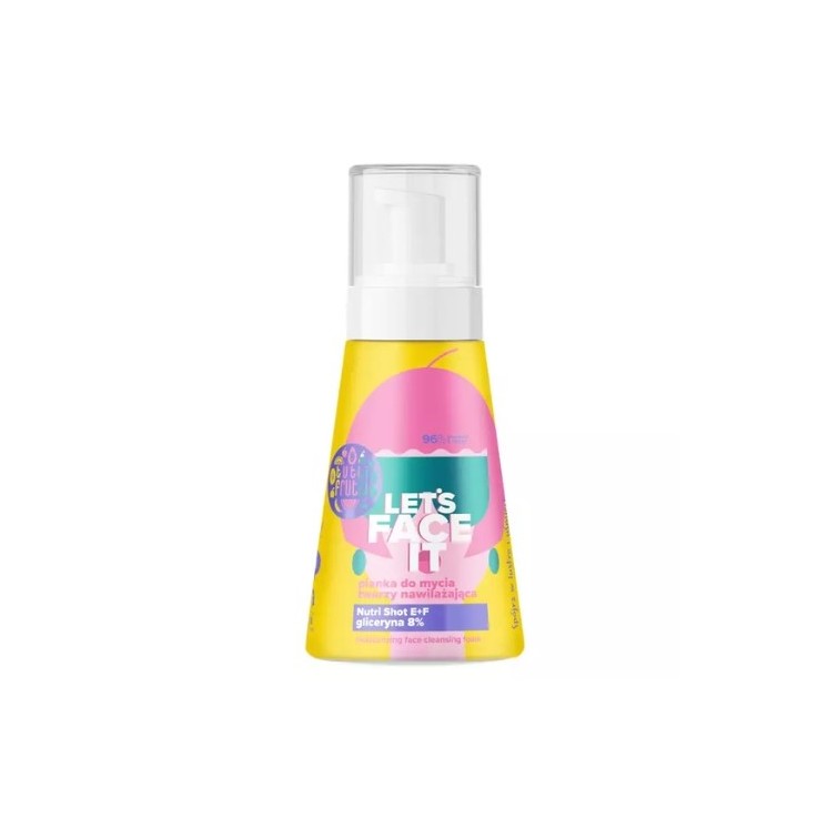 Farmona Tutti Frutti Let's Face It Nawilżająca Pianka do mycia twarzy z Gliceryną 8% + Nutri Shot E + F 250 ml