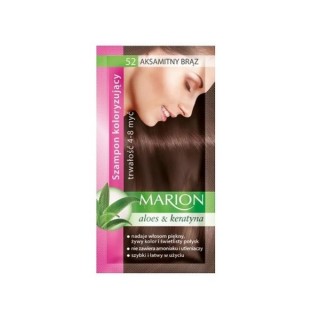 Marion Färbeshampoo mit Aloe-Extrakt 4-8 Wäschen /52/ Samtbraun 40 ml Marion Färbeshampoo mit Aloe-Extrakt 4-8 Wäschen /52/ Samtbraun 40 ml