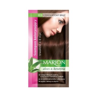 Marion Färbeshampoo mit Aloe-Extrakt 4-8 Wäschen /63/ Schokoladenbraun 40 ml