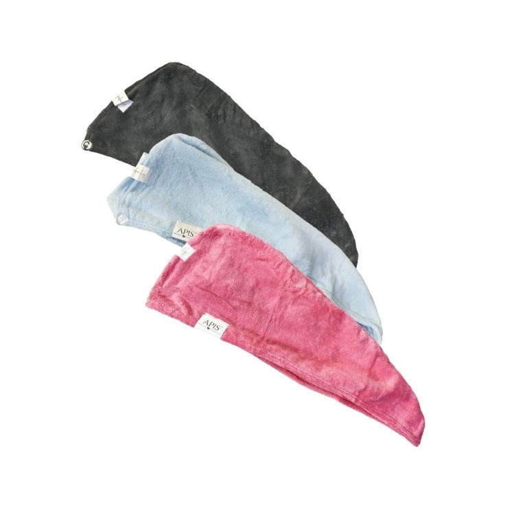 Apis Pielęgnacyjny Turban - Ręcznik do suszenia włosów /Pink/ 1 sztuka
