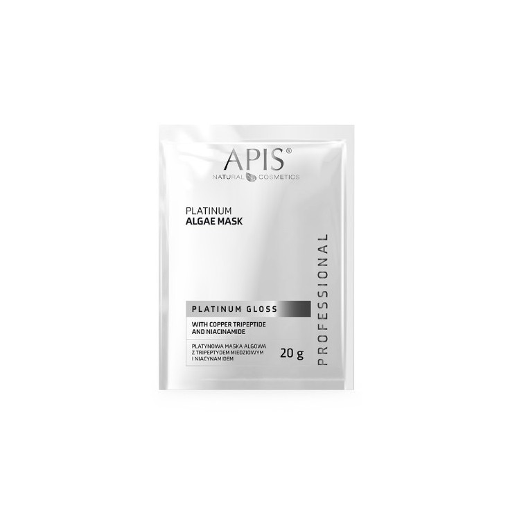 Apis Platinum Gloss Platynowa Maska algowa z tripeptydem miedziowym i niacynamidem 20 g