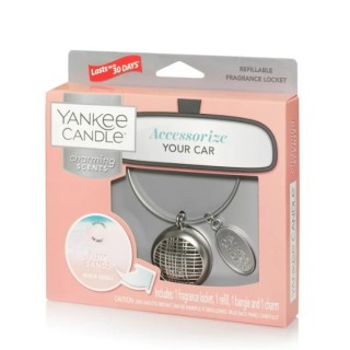 Yankee Candle Car Charming Scents Autoduft-Set mit Pink Sands Nachfüllung, 1 Stück