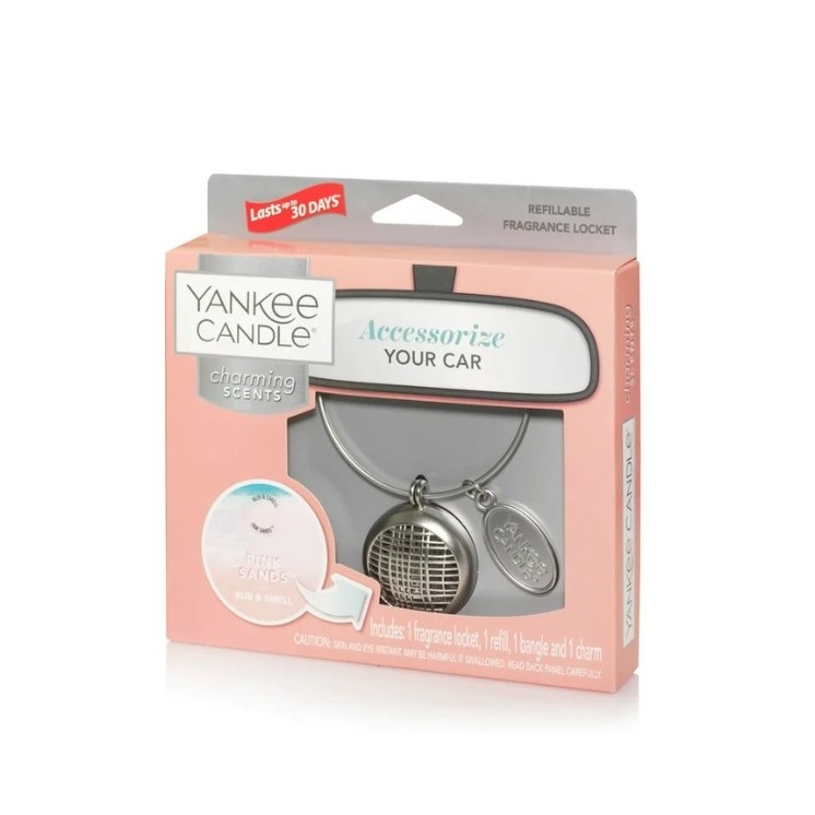 Yankee Candle Car Zapach do samochodu Charming Scents Zestaw z uzupełniaczem Pink Sands 1 sztuka