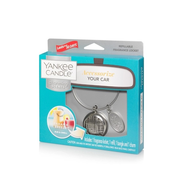 Yankee Candle Car Charming Scents Autoduftset mit Bahama Breeze Nachfüllung, 1 Stück