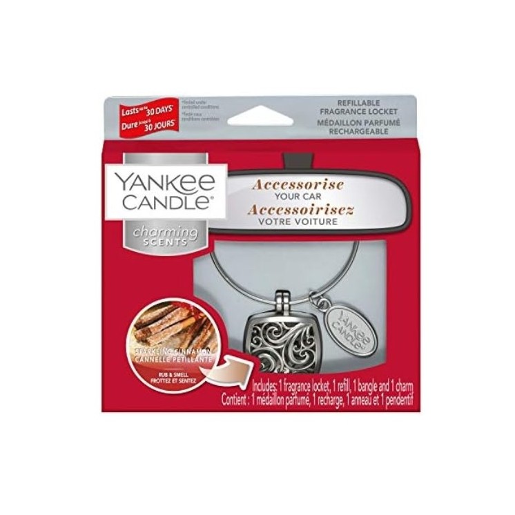 Yankee Candle Car Zapach do samochodu Charming Scents Zestaw z uzupełniaczem Sparkling Cinnamon 1 sztuka