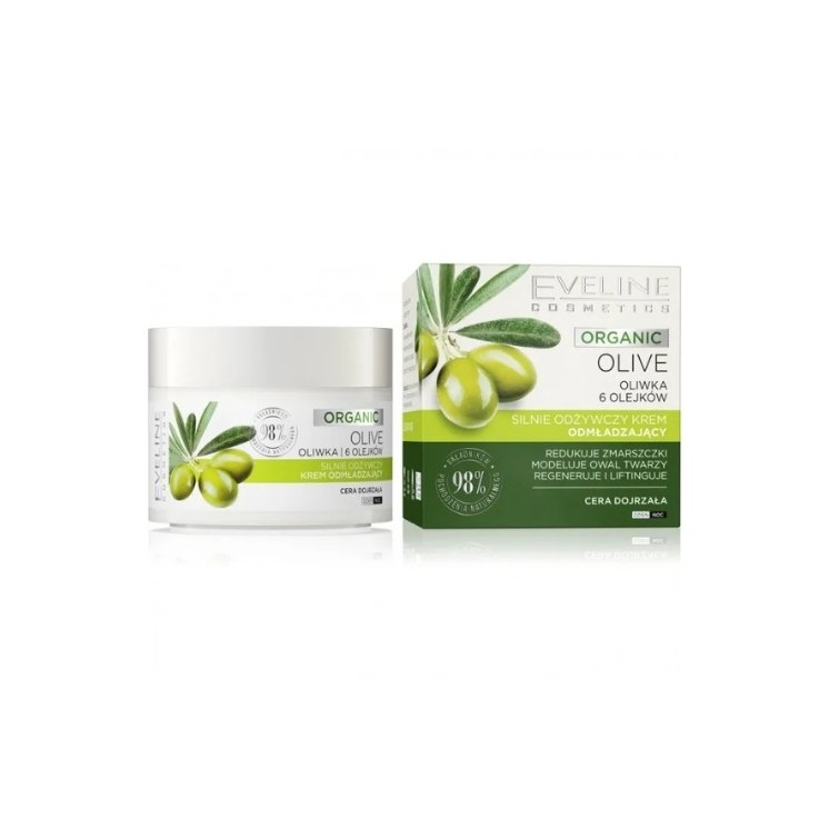 Eveline Organic Olive Silnie odżywczy Krem do twarzy odmładzający 50 ml