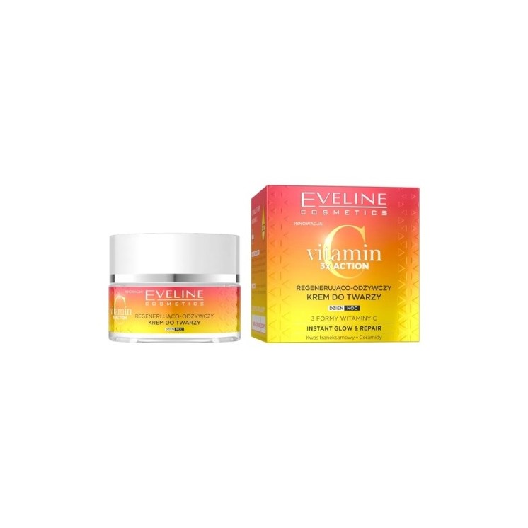 Eveline Vitamin C 3x Action Regenerierende und pflegende Gesichtscreme für Tag und Nacht 50 ml