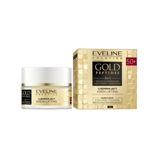 Eveline Gold Peptides Ujędrniający Krem - lifting do twarzy 50+ 50 ml Eveline Gold Peptides Ujędrniający Krem - lifting do twarzy 50+ 50 ml