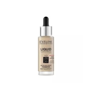 Eveline Liquid Control Gesichtsgrundierung mit Niacinamid in Dropper /015/ Light Vanilla 32 ml