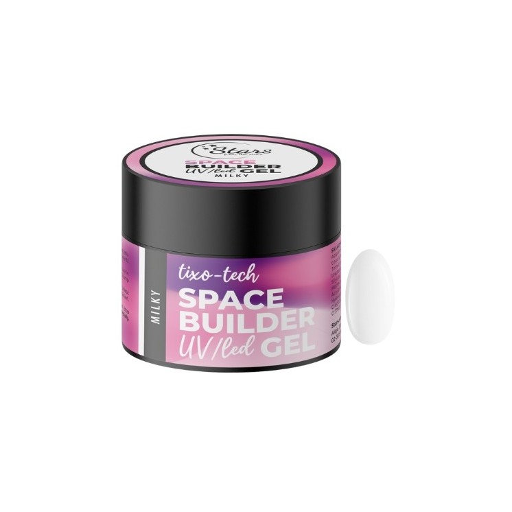 Гель для нарощування нігтів Stars from the Stars Space Bulider Gel UV/ LED Milky 12 г