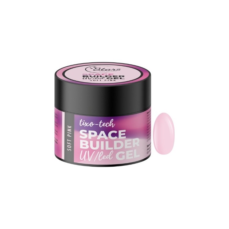 Гель для нарощування нігтів Stars from the Stars Space Bulider Gel UV/ LED Soft Pink 12 г