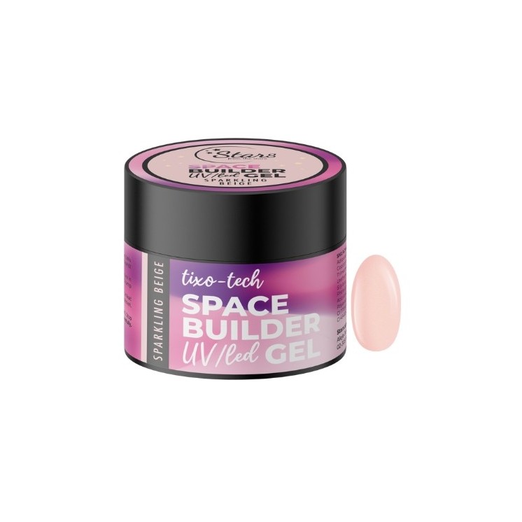 Stars from the Stars Space Bulider Gel Żel budujący UV/LED do paznokci Sparkling Beige 12 g