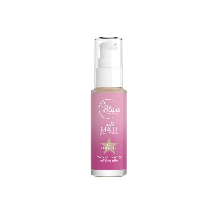 Stars from the Stars Soft Matt Foundation matting face foundation /02/ Sand Beige 30 ml