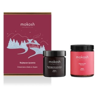 Mokosh Geschenkset Holzhütte in Aspen Gesichtscreme 60 ml + Körperlotion 180 ml