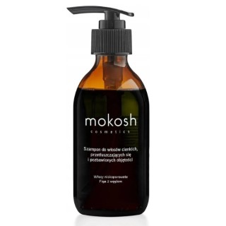 Mokosh Shampoo für Haare mit geringer Porosität, dünnem, fettigem und volumenlosem Haar, Feige mit Aktivkohle, 200 ml