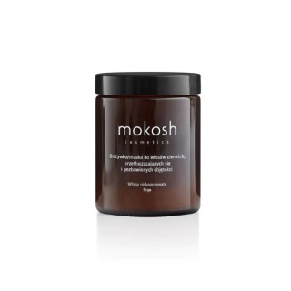 Mokosh Conditioner/Maske für Haare mit geringer Porosität, dünnem, fettigem und volumenlosem Haar, Feige mit Aktivkohle, 180 ml