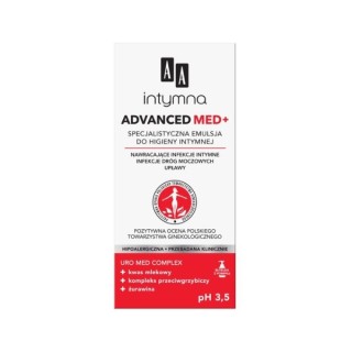 AA Intymna Advanced Med+ Specjalistyczna Emulsja do higieny intymnej 300 ml AA Intymna Advanced Med+ Specjalistyczna Emulsja do higieny intymnej 300 ml