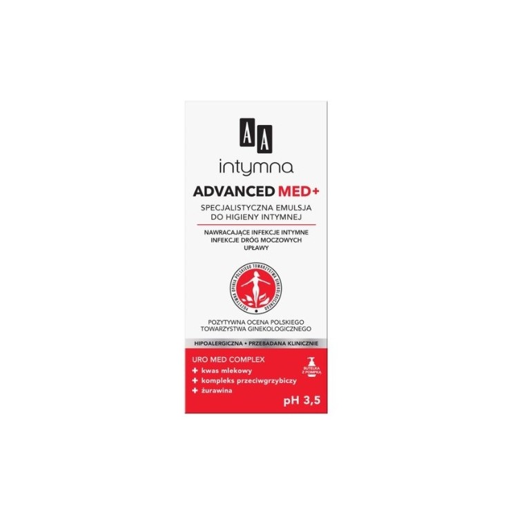 AA Intymna Advanced Med+ Spezialemulsion für die Intimhygiene 300 ml