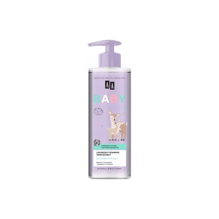AA Baby Beruhigendes Shampoo für Kopfhaut und Haar, feuchtigkeitsspendend, 250 ml