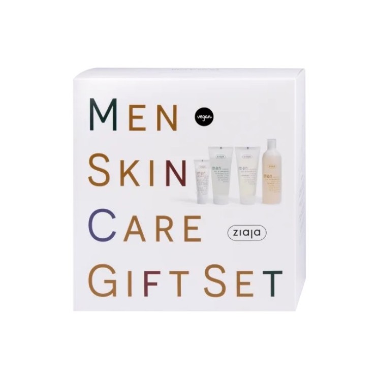 Ziaja Zestaw prezentowy Men Skin Care 2x Żel pod prysznic 300 ml + Żel pod prysznic 400 ml + Balsam po goleniu 80 ml
