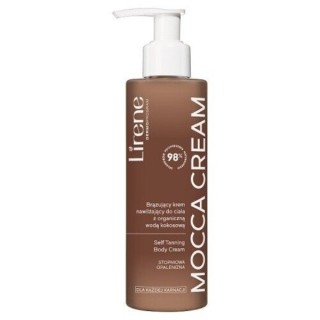 Lirene Self Tanning Body Cream bronzing Зволожуючий крем для тіла з органічною кокосовою водою Mocca Cream 190 мл