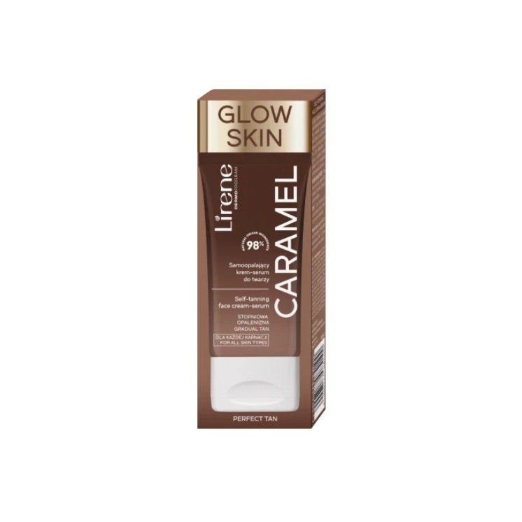 Lirene Self Tanning Face samoopalający Krem-serum do twarzy Caramel 50 ml