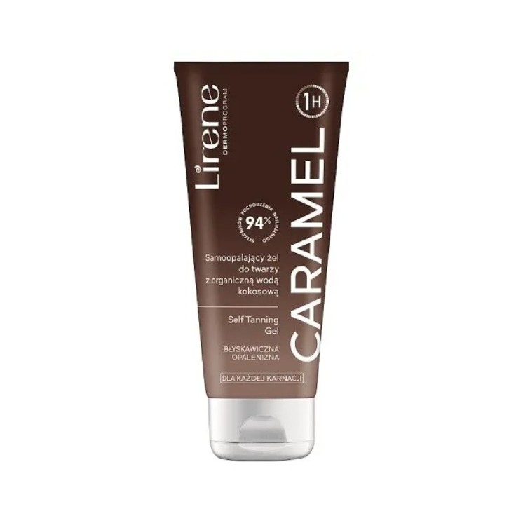 Lirene Self Tanning Gel Гель для автозасмаги з органічною кокосовою водою Карамель 150 мл