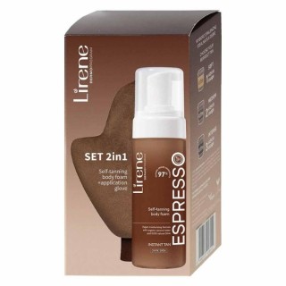 Lirene Selbstbräunungsset: Bräunungsschaum 150 ml + Selbstbräunerhandschuh