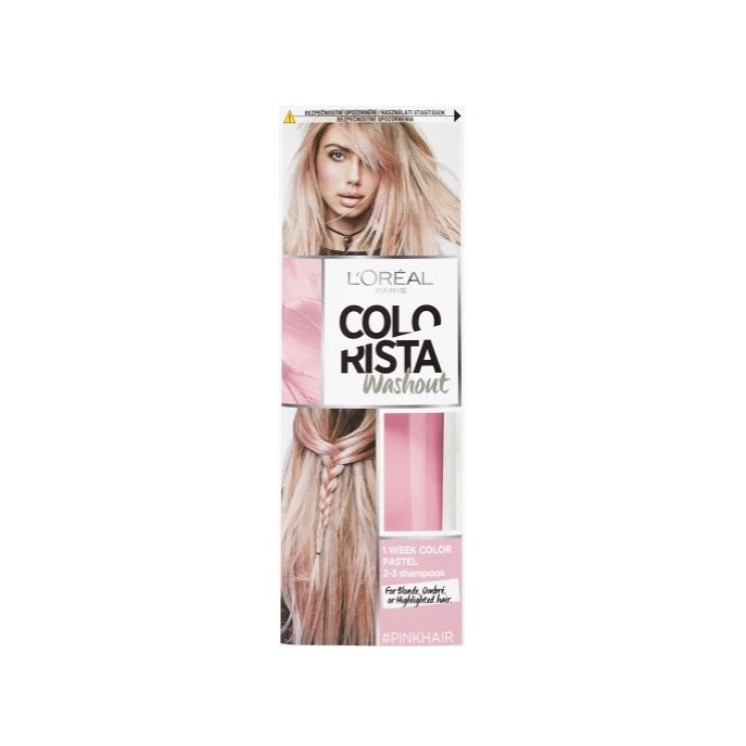 L'oreal Paris Colorista Washout zmywalna Farba do włosów Pink 80 ml