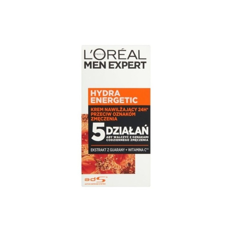 L'oreal Men Expert Hydra Energetic зволожуючий крем для обличчя проти слідів втоми 50 мл
