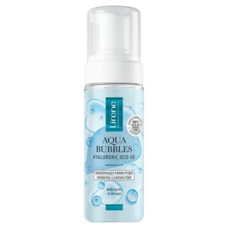 Lirene Aqua Bubbles Hyaluronic Acid 4D зволожуюча пінка для очищення обличчя для всіх типів шкіри 150 мл