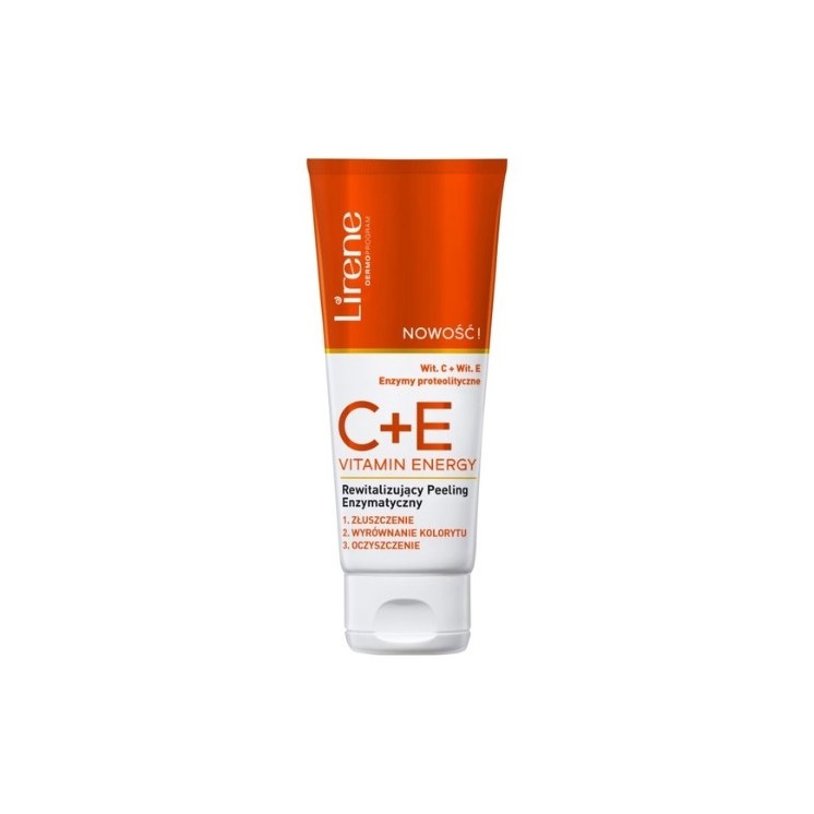 Lirene C+E Vitamin Energy rewitalizujący Peeling enzymatyczny do twarzy 75 ml